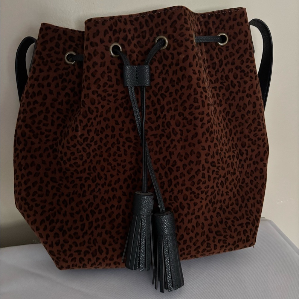 American Eagle Outfitters Brown Leopard Shoulder Bag